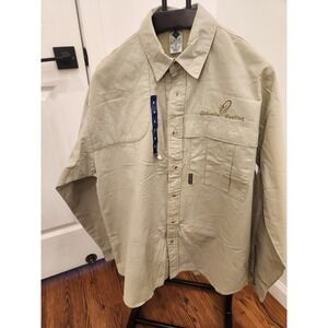 Columbia Men's Hunting Shooting Shirt Button Up Size M NWT Tan Button Up
